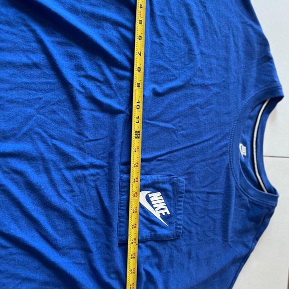 Nike Long Sleeve Pocket T-shirt SIZE X-Large(726070 480) ROYAL BLUE / WHITE Logo - Picture 8 of 9